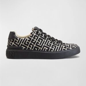 Men's B-Court Jacquard Monogram Low Top Sneakers